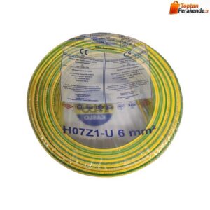 Hes Nya Kablo 6 Mm Sarıyeşil (H07z1-U) Halojen Free
